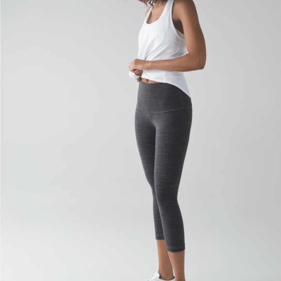 lululemon athletica Pants - LULULEMON Wunder Under Hi Rise Crops Space Dye